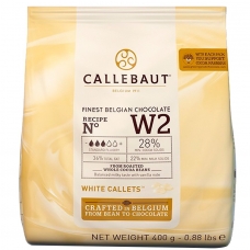 Шоколад Callebaut №W2 бельгийский белый в виде калет 400г