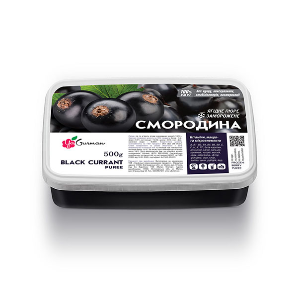 Пюре Чорная смородина YaGurman 500г